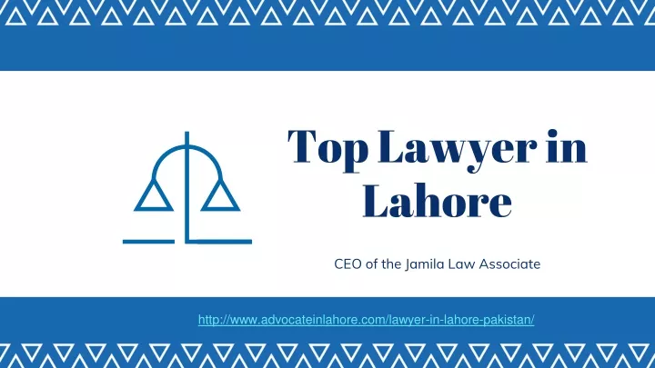 top lawyer in lahore