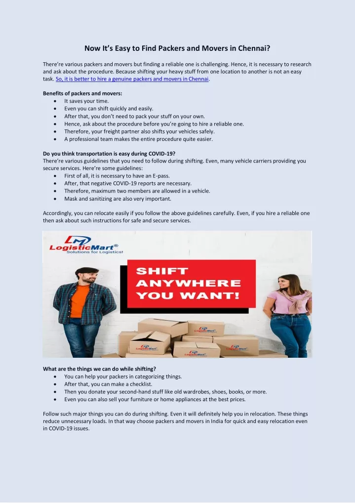 now it s e asy to find packers and movers
