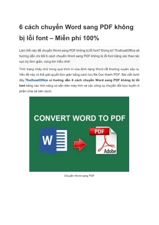 Chuyển Word sang PDF