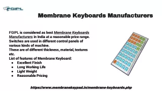 Best Membrane Keyboards Manufacturers in India