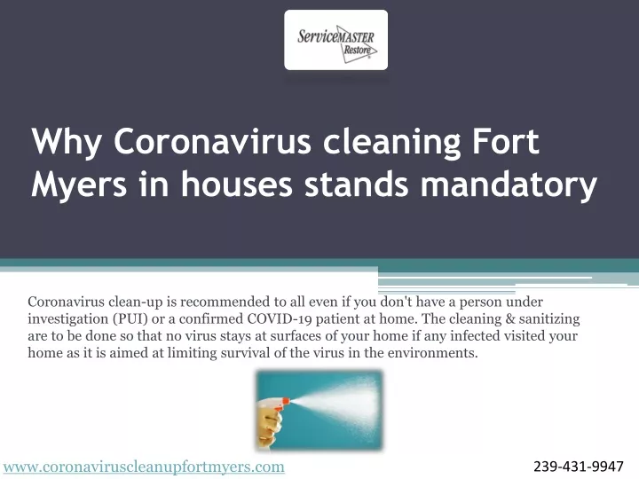 why coronavirus cleaning fort myers in houses stands mandatory