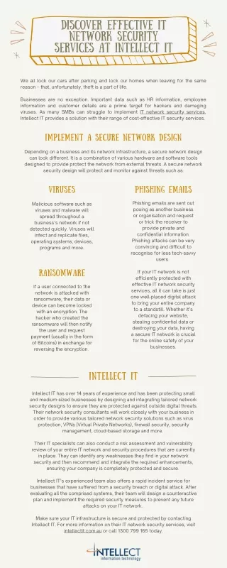 discover effective it network security services