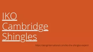 iko cambridge shingles