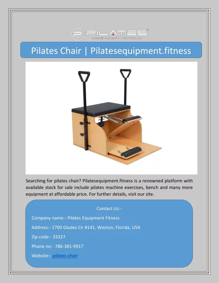 pilates chair pilatesequipment fitness