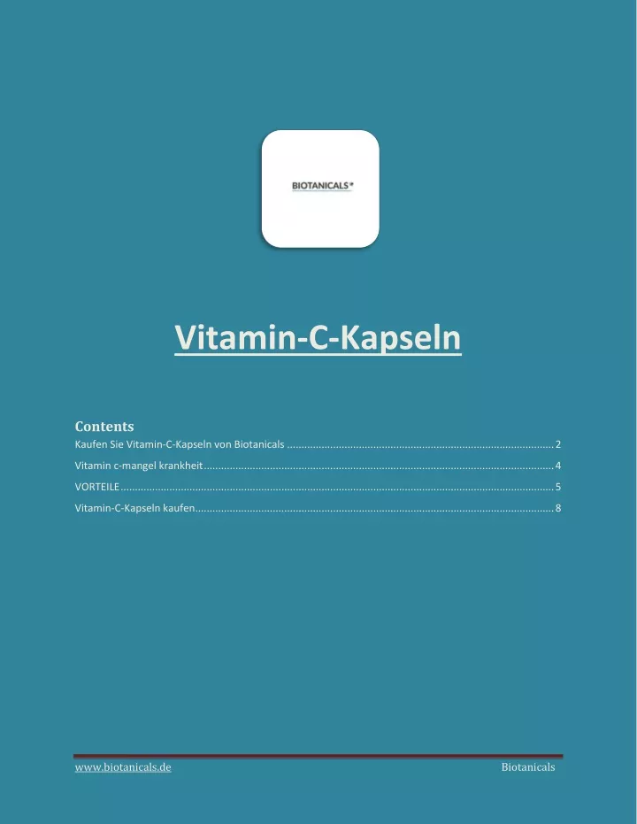 vitamin c kapseln