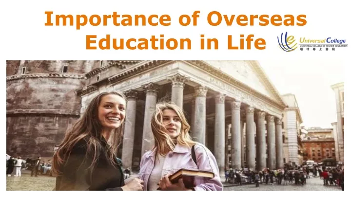 importance of overseas education in life