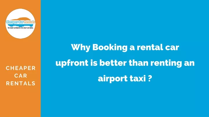 why booking a rental car upfront is better than