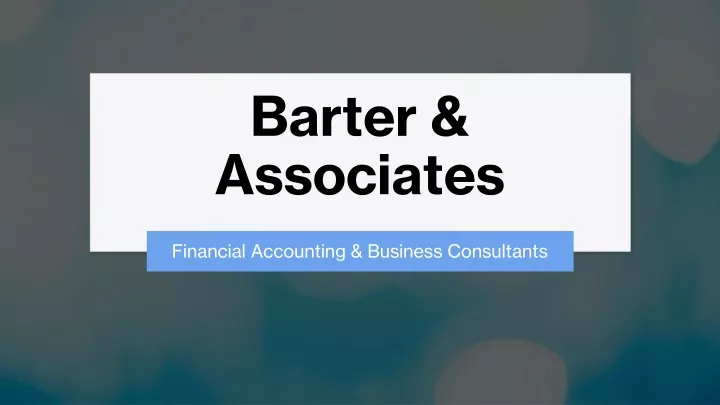 barter associates