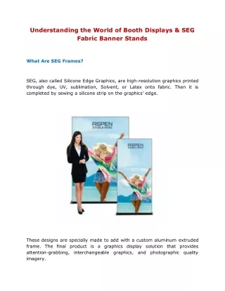 understanding the world of booth displays