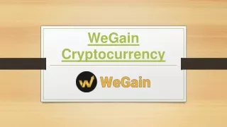 wegain cryptocurrency