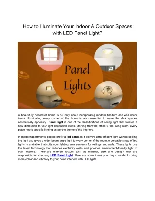 how to illuminate your indoor outdoor spaces with
