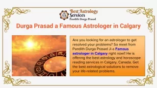 Meet From Durga Prasad a Famous Astrologer in Calgary