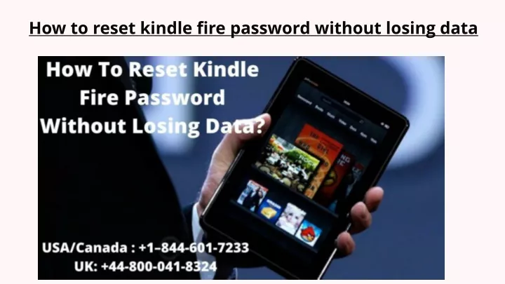 how to reset kindle fire password without losing