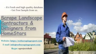 scrape landscape contractors designers from homestars