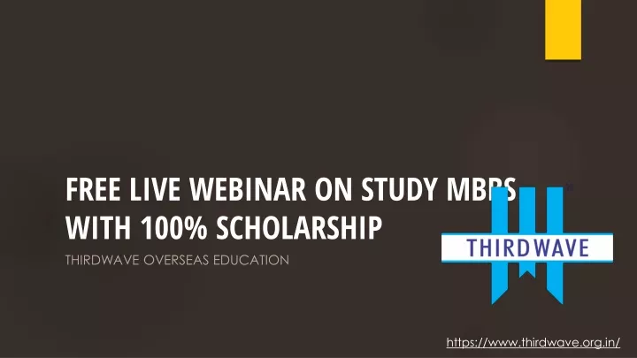 free live webinar on study mbbs with 100 scholarship