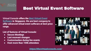 Best Virtual Event Software in Singapore