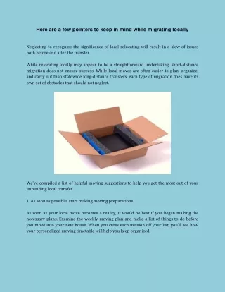 here are a few pointers to keep in mind while