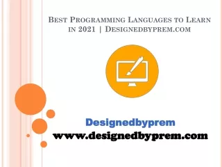 Best Programming Languages to Learn in 2021 | Designedbyprem.com