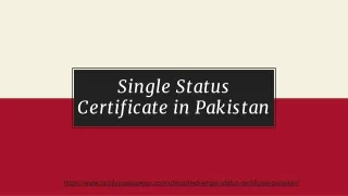 Let Know Lawyer Guide Of Single Status Certificate In Pakistan (2021)