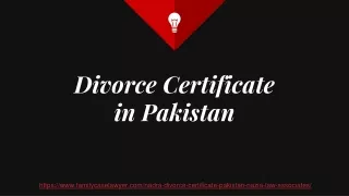 Easy Process For Get The Divorce Certificate in Pakistan (2021) After Divorced
