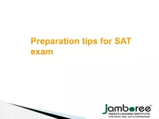 Preparation tips for SAT exam