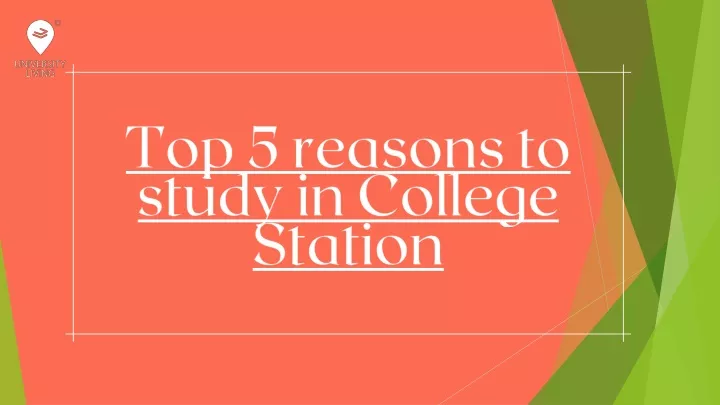top 5 reasons to study in college station