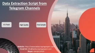 data extraction script from telegram channels