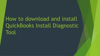 How to download and install QuickBooks Install Diagnostic