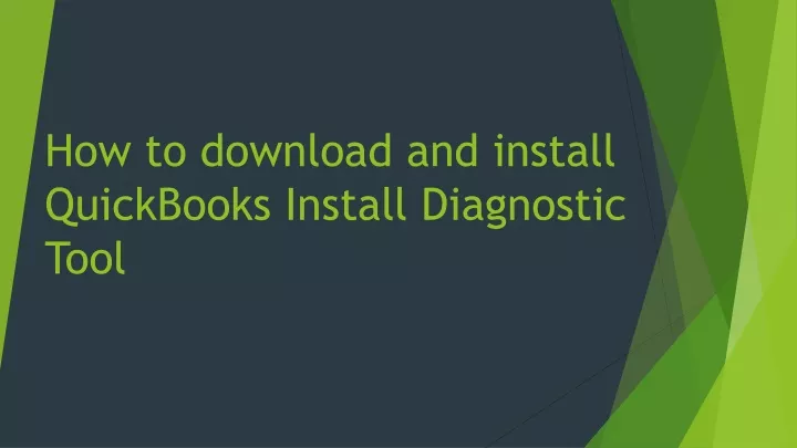 how to download and install quickbooks install diagnostic tool