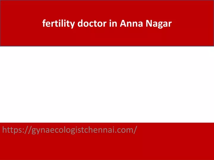 fertility doctor in anna nagar