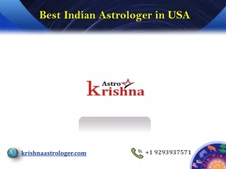Best Indian Astrologer in USA - Krishnaastrologer.com