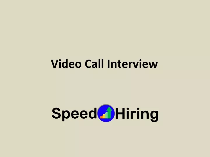 video call interview