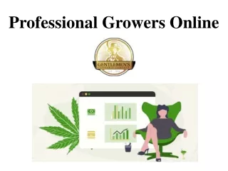 Professional Growers Online