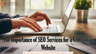 The Importance of SEO Services for a Company’s Website