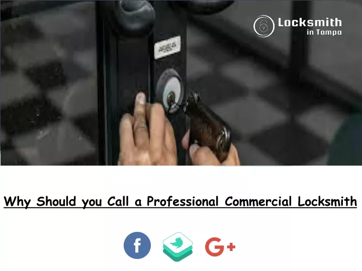 why should you call a professional commercial