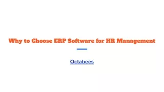 Why to Choose ERP Software for HR Management
