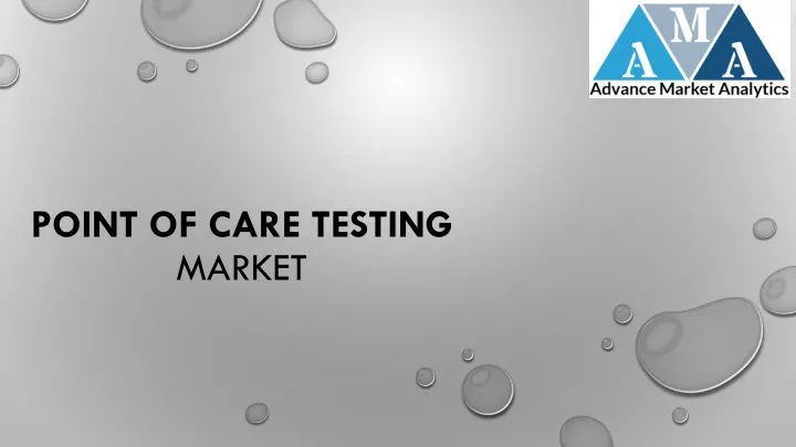 point of care testing market