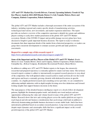 atv and utv market key growth drivers current