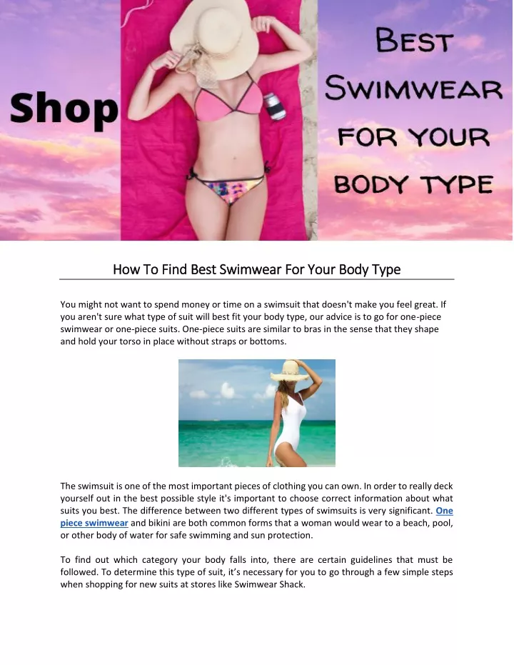 how to find best swimwear for your body