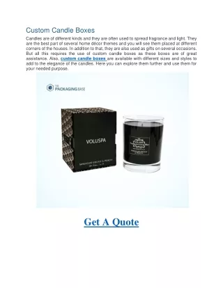 custom candle boxes candles are of different
