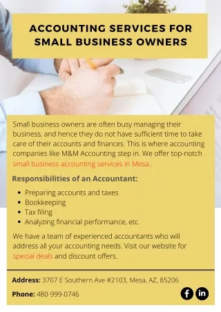 Accounting Services for Small Business Owners