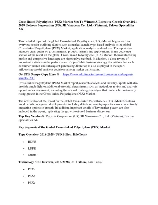 cross linked polyethylene pex market size