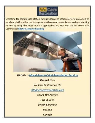 Commercial Kitchen Exhaust Cleaning abhi