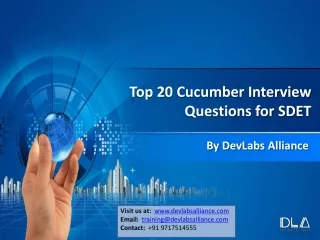 top 20 cucumber interview questions for sdet