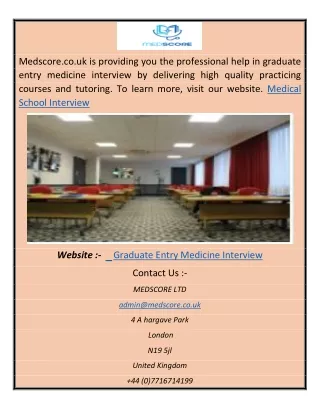 Medical School Interview abhi