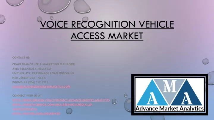 voice recognition vehicle access market