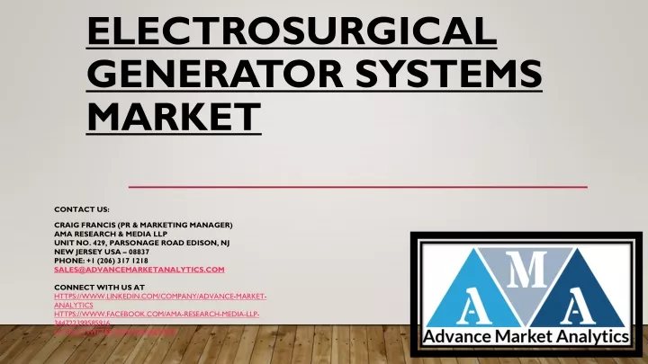 electrosurgical generator systems market