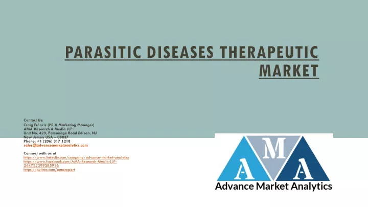 parasitic diseases therapeutic market