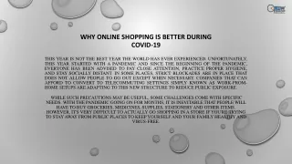 Why online shopping is better during covid-19?