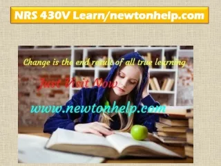 NRS 430V  Learn/newtonhelp.com